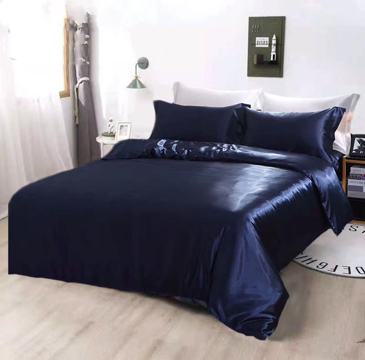 Satin Bedding Set - 4 Seasons Home Gadgets