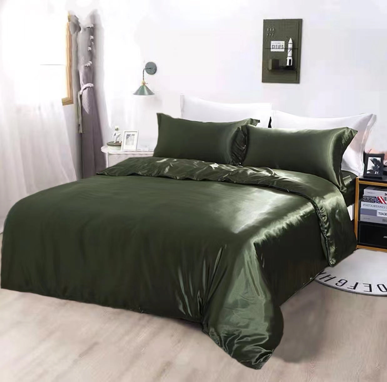 Satin Bedding Set - 4 Seasons Home Gadgets