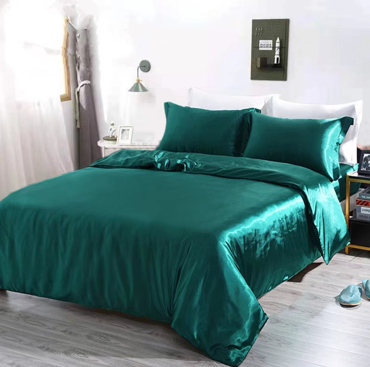 Satin Bedding Set - 4 Seasons Home Gadgets