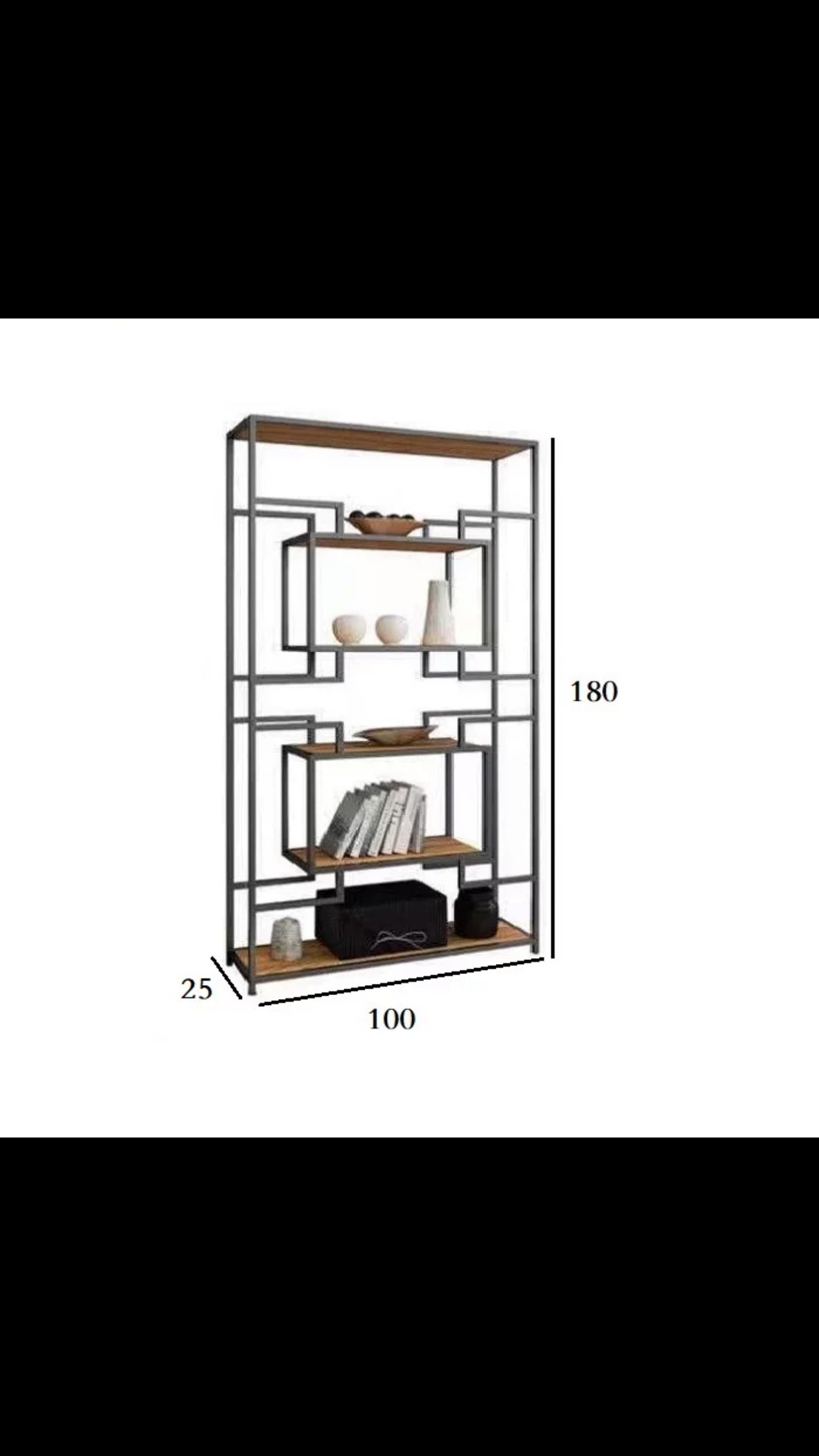 Scaola Geometric Bookcase - 4 Seasons Home Gadgets