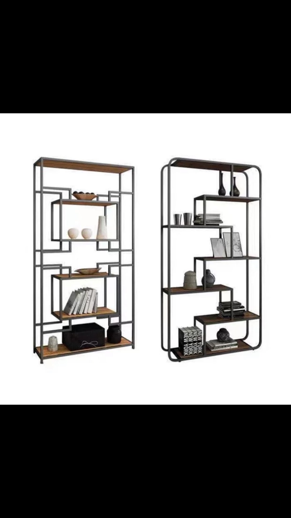 Scaola Geometric Bookcase - 4 Seasons Home Gadgets