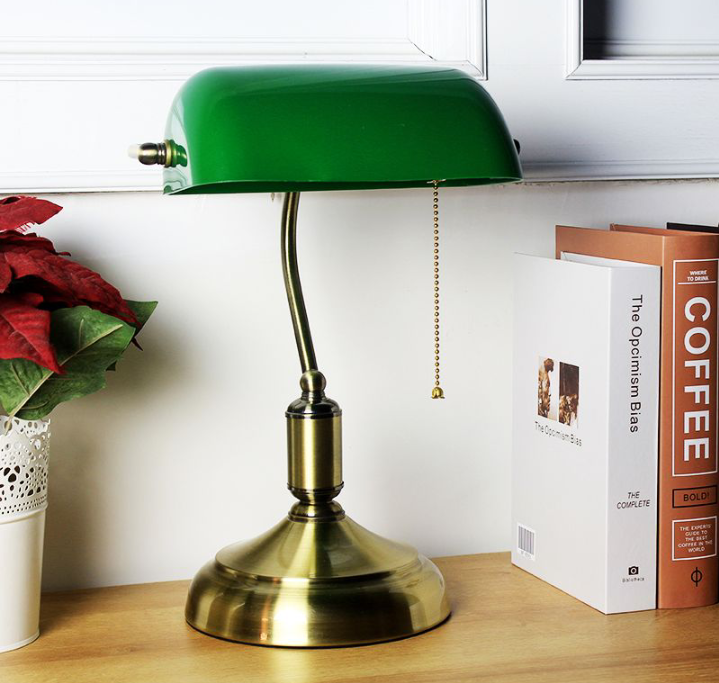 Green Banker's Desk Lamp - 4 Seasons Home Gadgets