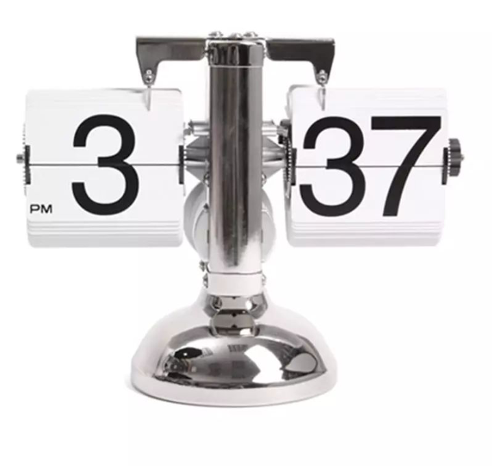 Retro Style Flip Desk Shelf Clock - 4 Seasons Home Gadgets