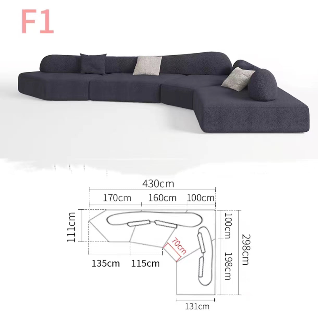 Shanann 3.2m Wide Reversible Sofa - 4 Seasons Home Gadgets