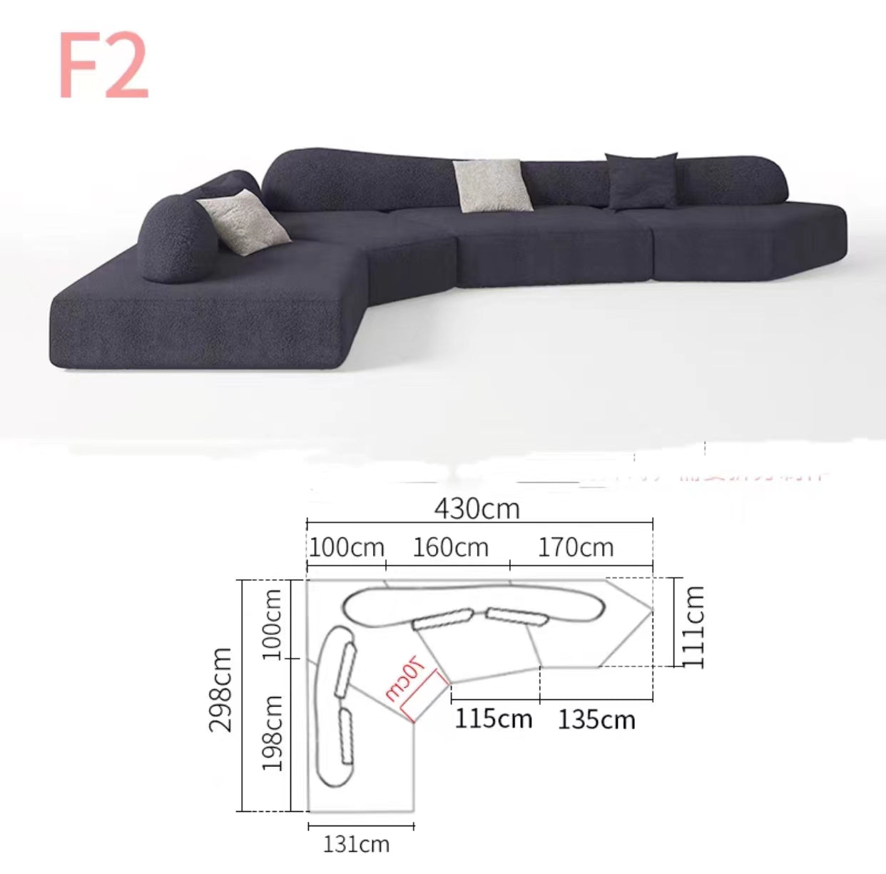 Shanann 3.2m Wide Reversible Sofa - 4 Seasons Home Gadgets