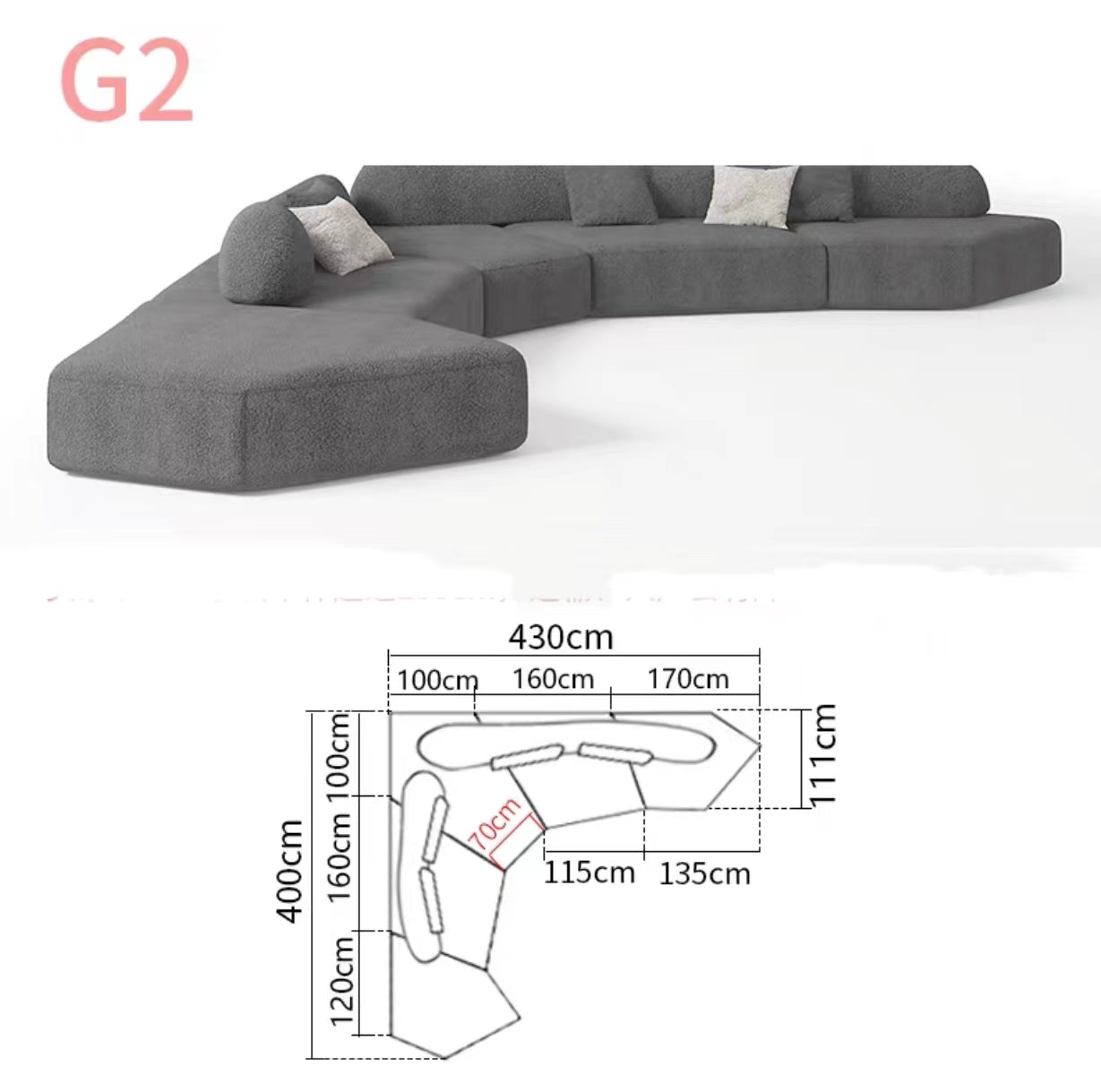 Shanann 3.2m Wide Reversible Sofa - 4 Seasons Home Gadgets