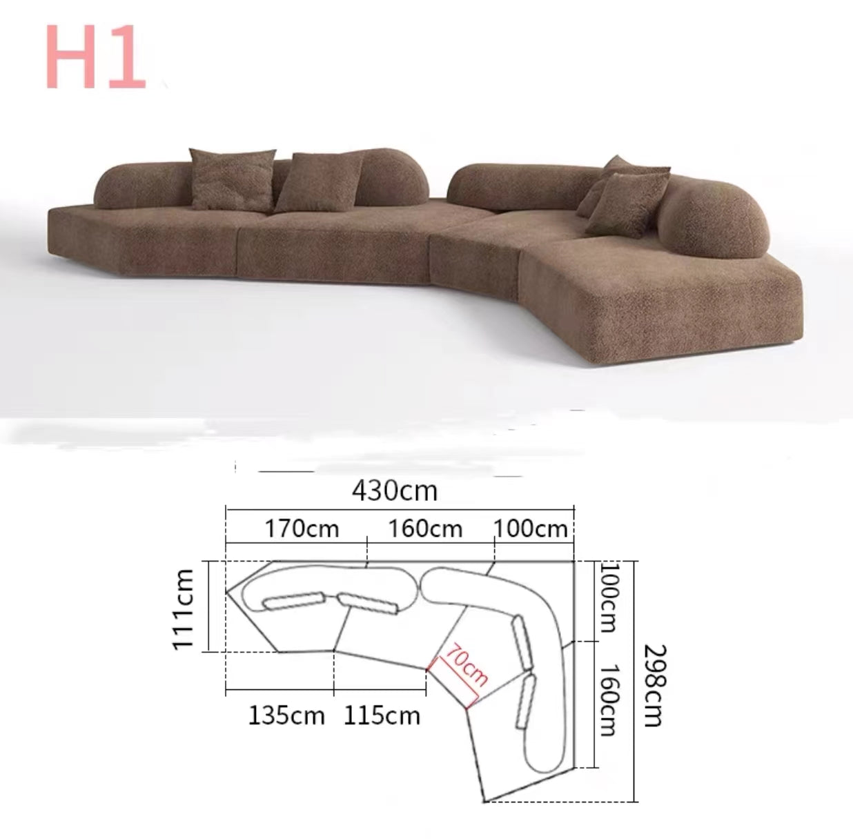 Shanann 3.2m Wide Reversible Sofa - 4 Seasons Home Gadgets