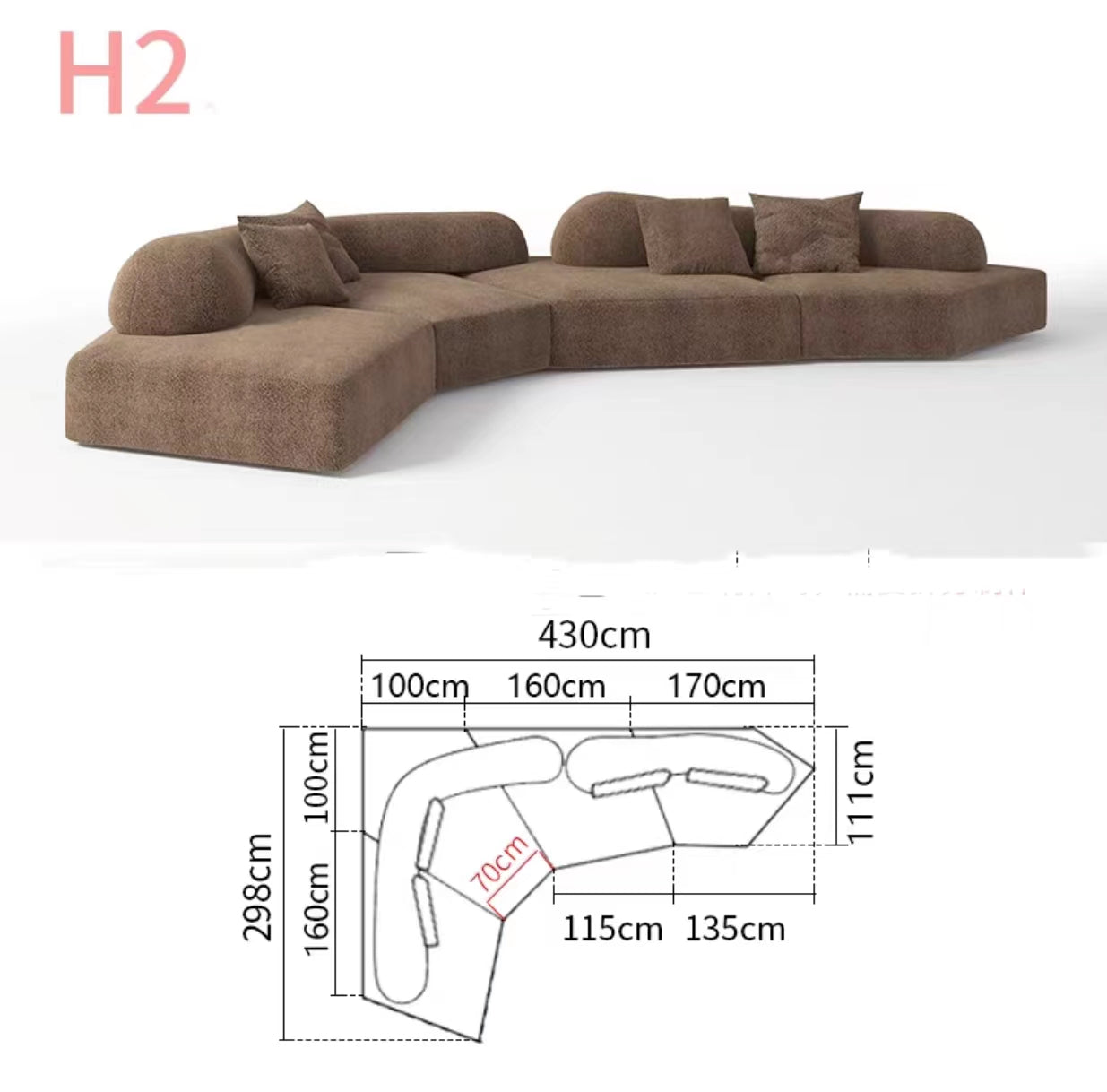 Shanann 3.2m Wide Reversible Sofa - 4 Seasons Home Gadgets