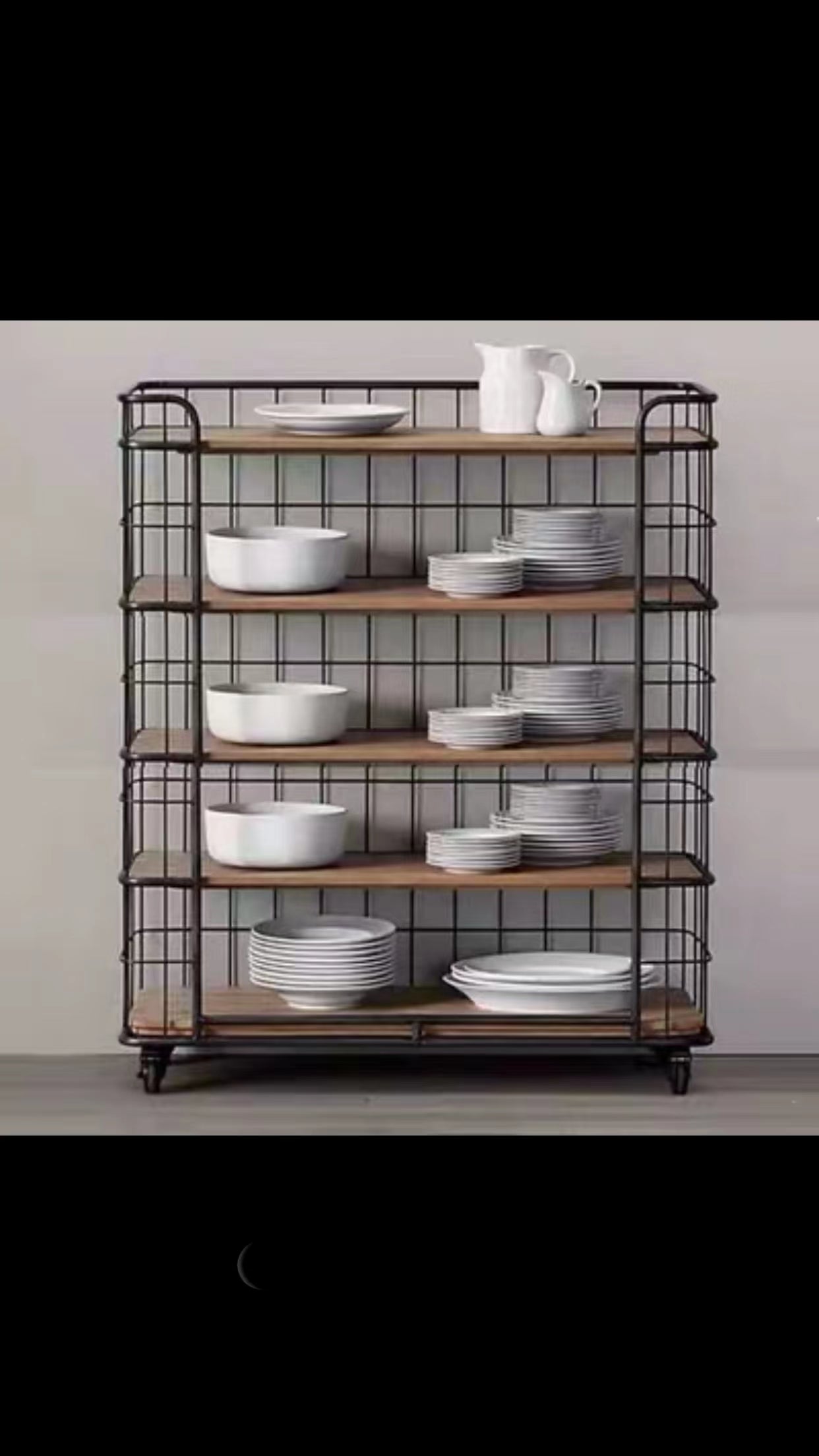 Shiller Movable Storage Rack with Wheels - 4 Seasons Home Gadgets