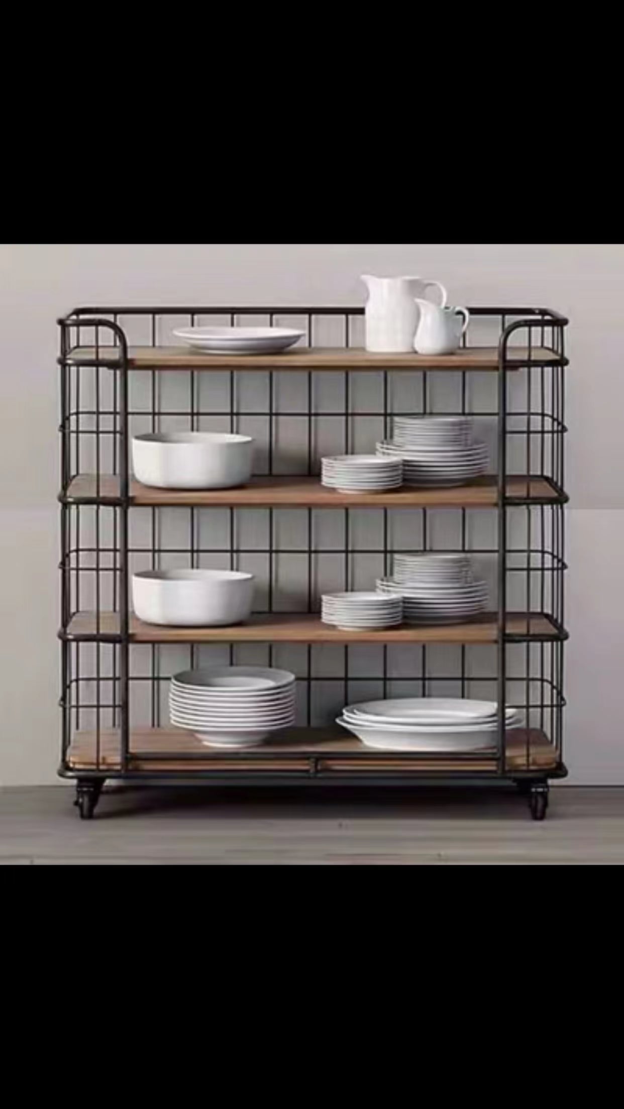 Shiller Movable Storage Rack with Wheels - 4 Seasons Home Gadgets