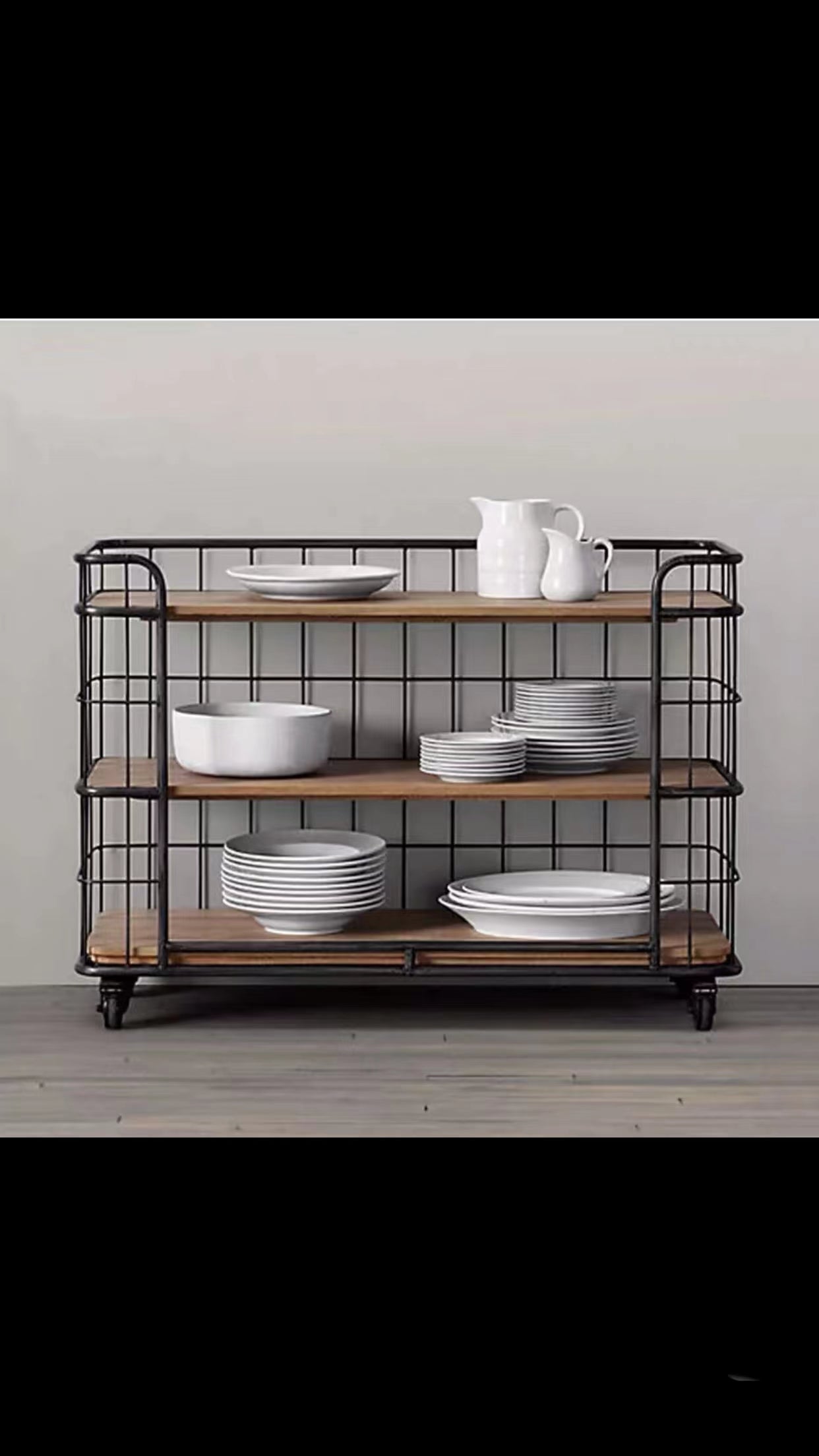 Shiller Movable Storage Rack with Wheels - 4 Seasons Home Gadgets