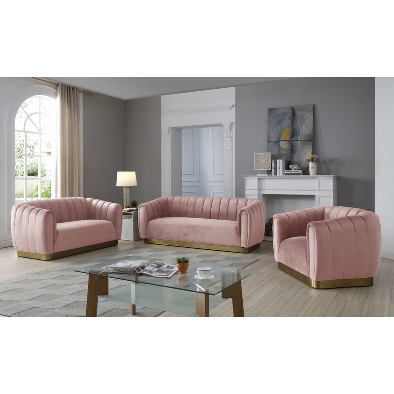 Siefert Velvet Configurable Living Room Set - 4 Seasons Home Gadgets