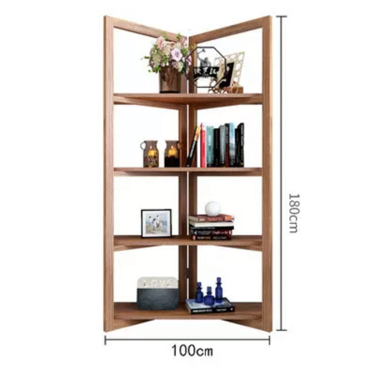 Sinclaire Solid Wood Bookcase - 4 Seasons Home Gadgets