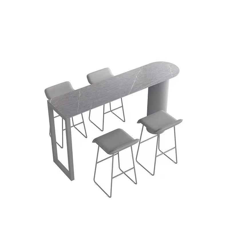 Slate Side Bar With Stool Set - 4 Seasons Home Gadgets