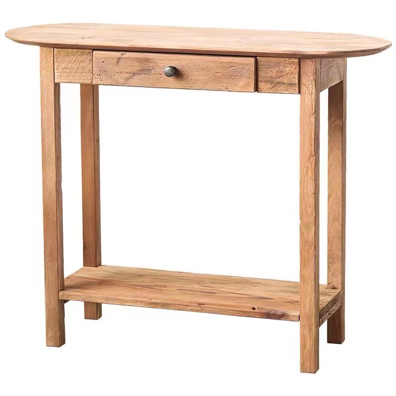 Small Pine Wood Console Table - 4 Seasons Home Gadgets