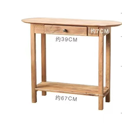 Small Pine Wood Console Table - 4 Seasons Home Gadgets