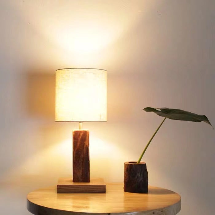 Solid Log Table Lamp Set - 4 Seasons Home Gadgets