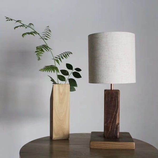 Solid Log Table Lamp Set - 4 Seasons Home Gadgets