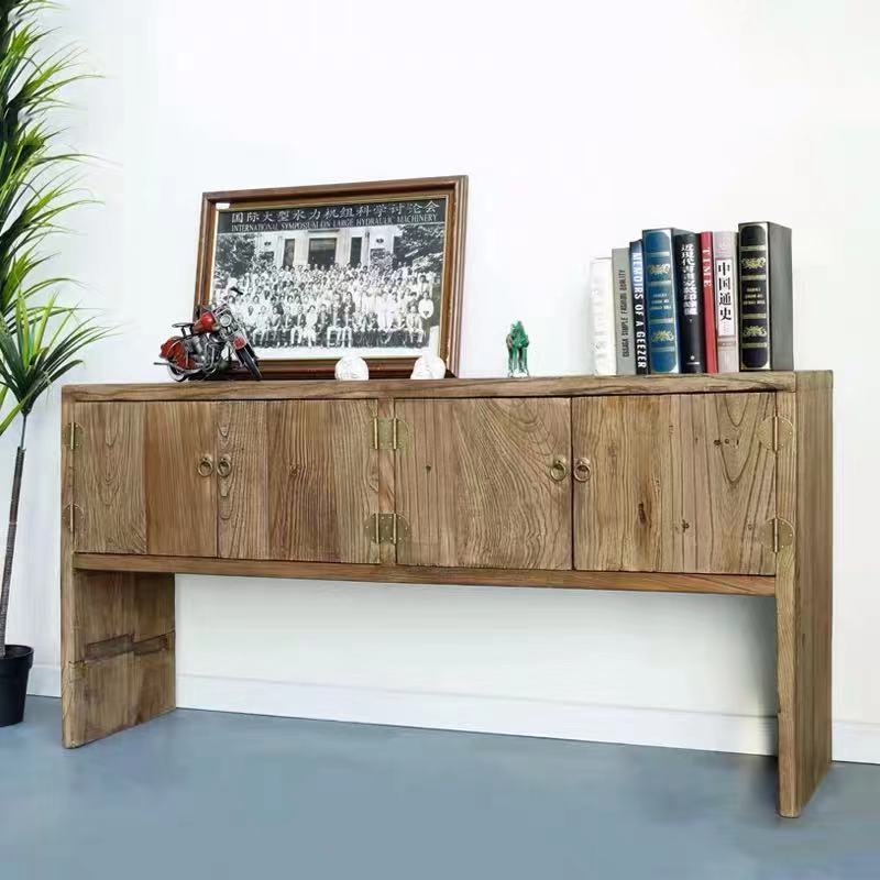 Solid Oak Log Console Table - 4 Seasons Home Gadgets