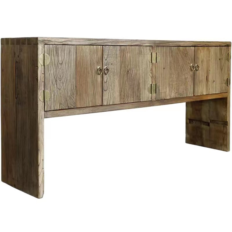 Solid Oak Log Console Table - 4 Seasons Home Gadgets