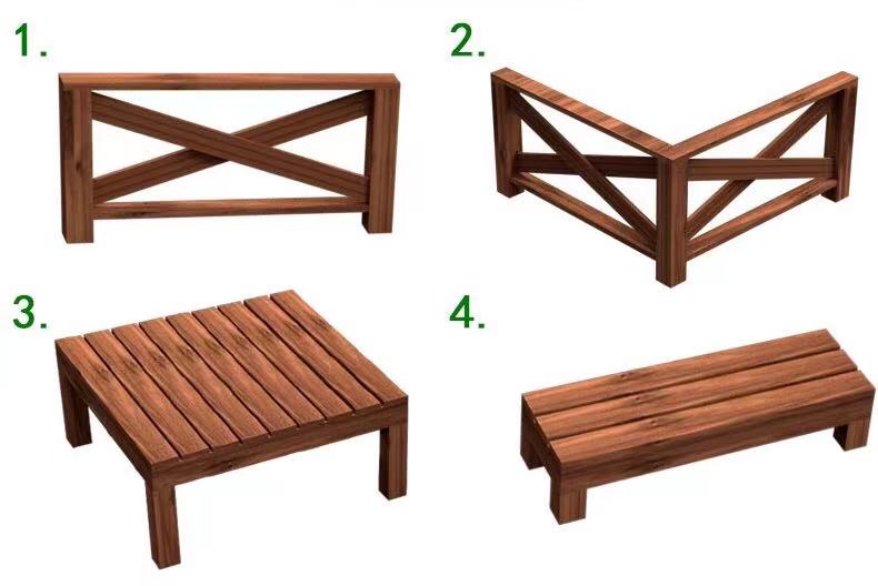 Solid Teak Wooden Deck & Fence Panels Set - 4 Seasons Home Gadgets