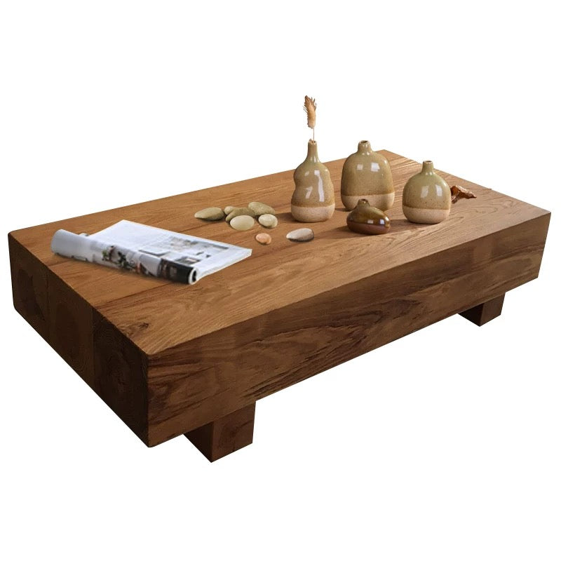 Solid Wood 4 Legs Coffee Table - 4 Seasons Home Gadgets