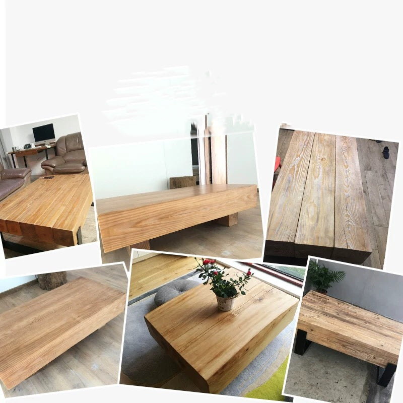 Solid Wood 4 Legs Coffee Table - 4 Seasons Home Gadgets