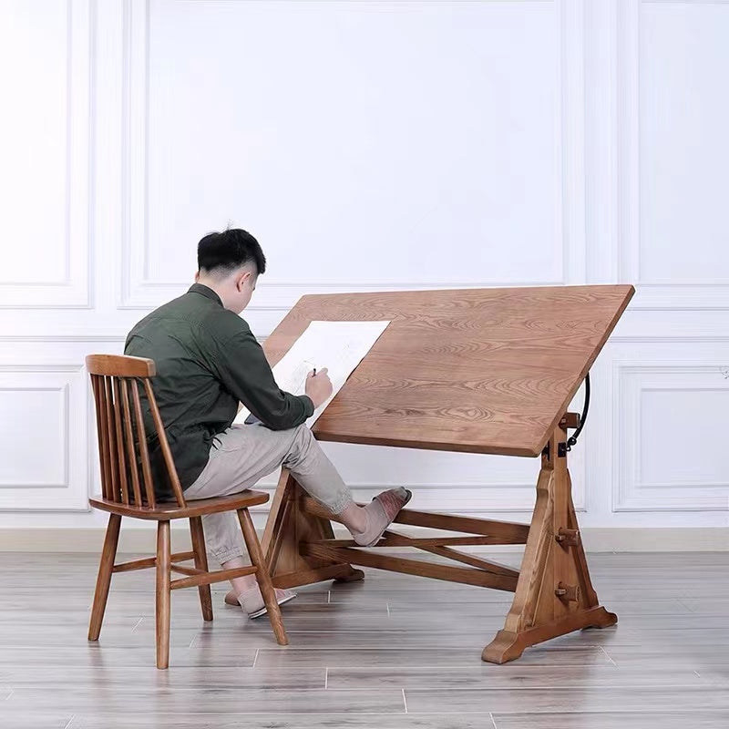 Solid Wood Adjustable Drafting Table - 4 Seasons Home Gadgets