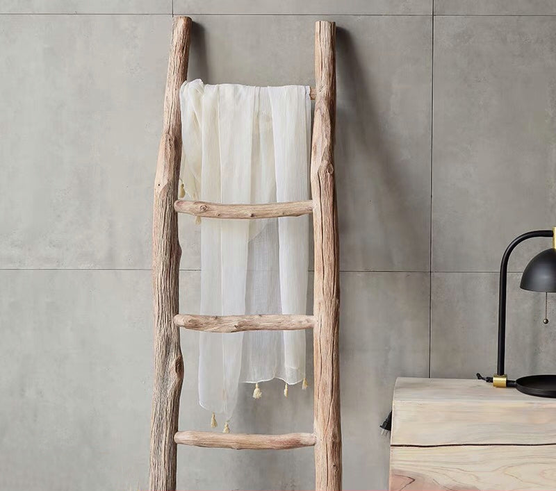 Solid Wood Blanket Ladder - 4 Seasons Home Gadgets