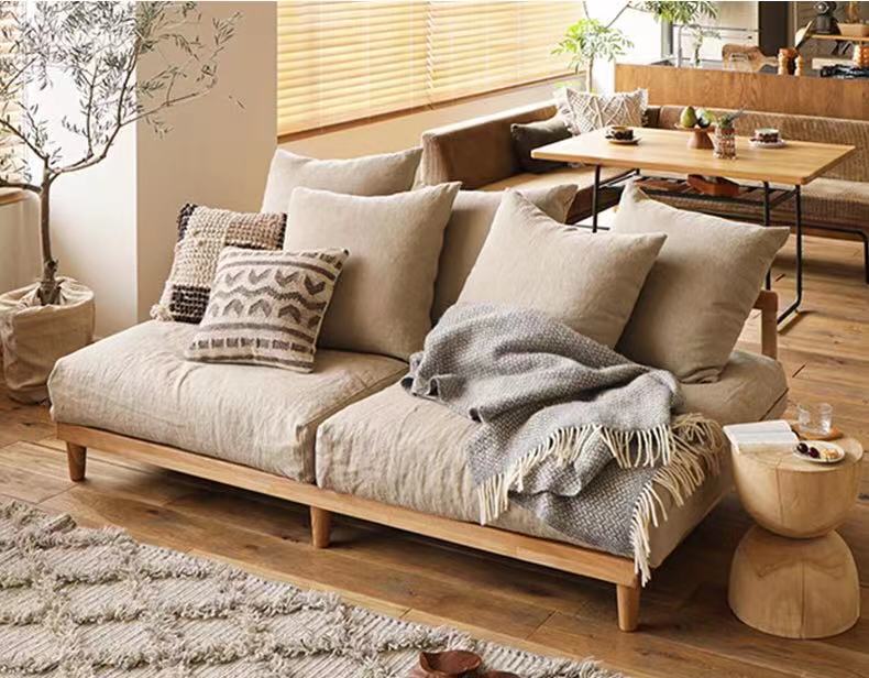 Solid Wood Chaise Lounge Daybed - 4 Seasons Home Gadgets