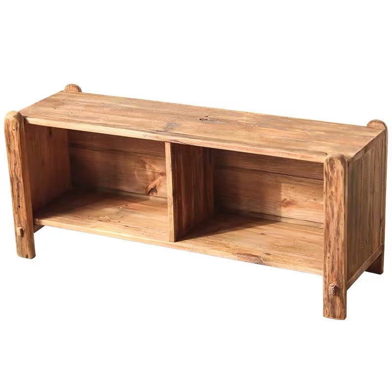 Solid Wood Cubby Storage Bench - 4 Seasons Home Gadgets