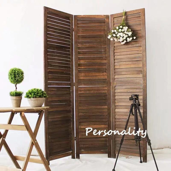 Solid Wood Folding Room Partition Divider - 4 Seasons Home Gadgets