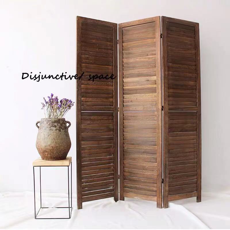 Solid Wood Folding Room Partition Divider - 4 Seasons Home Gadgets