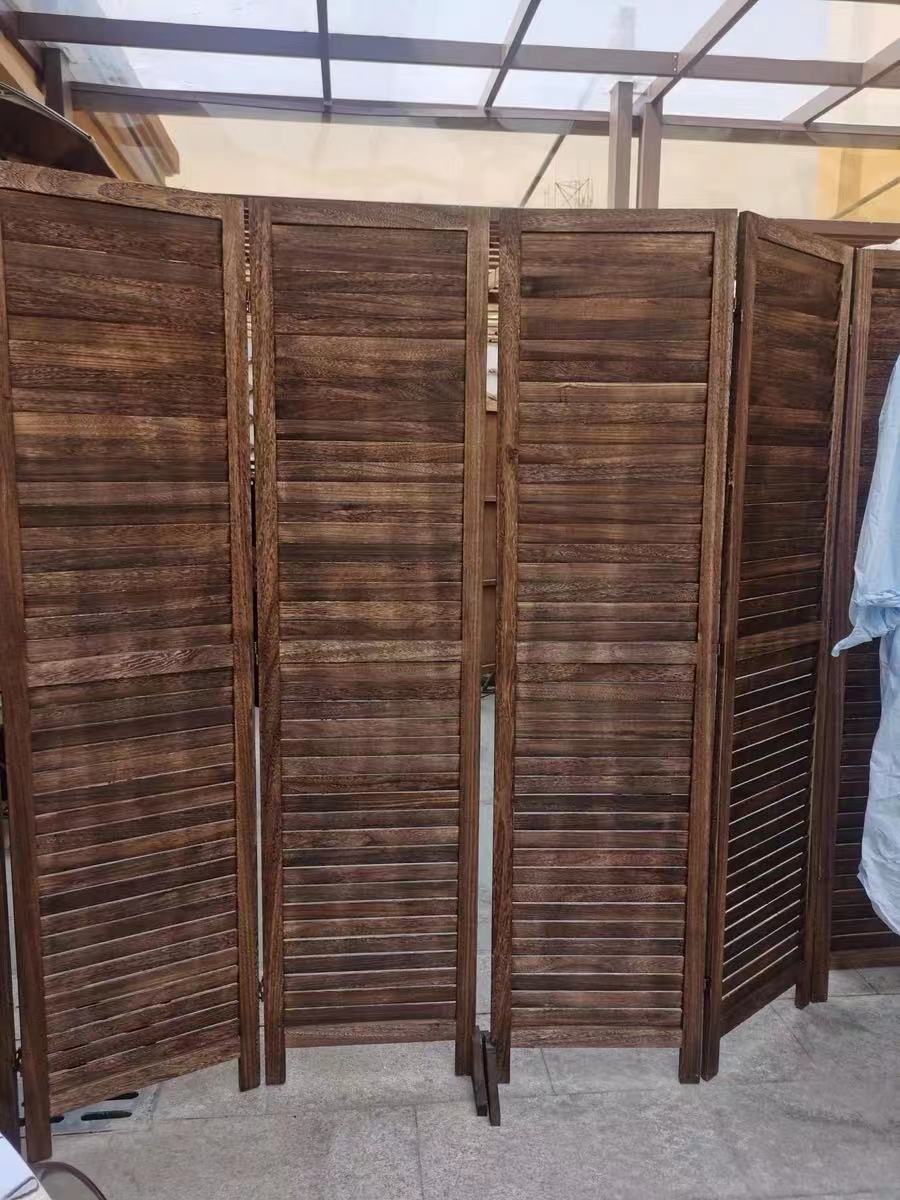 Solid Wood Folding Room Partition Divider - 4 Seasons Home Gadgets