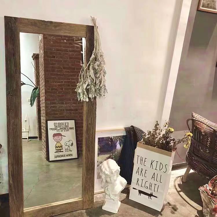 Solid Wood Full Length Mirror - 4 Seasons Home Gadgets