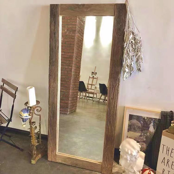 Solid Wood Full Length Mirror - 4 Seasons Home Gadgets