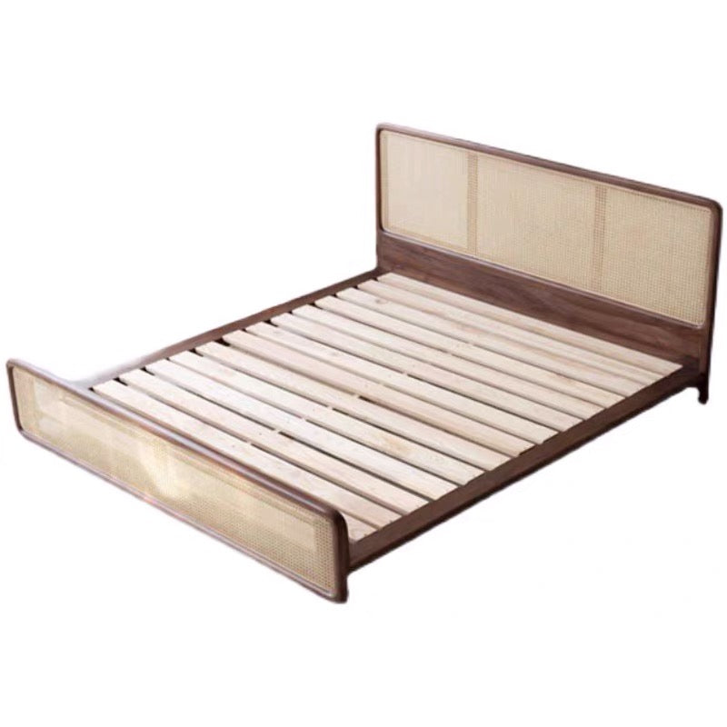 Solid Wood Mesh Double Bed Frame - 4 Seasons Home Gadgets