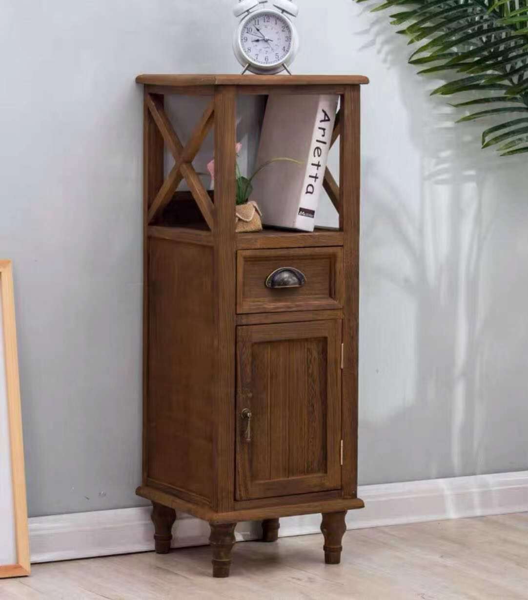 Solid Wood Nightstand - 4 Seasons Home Gadgets