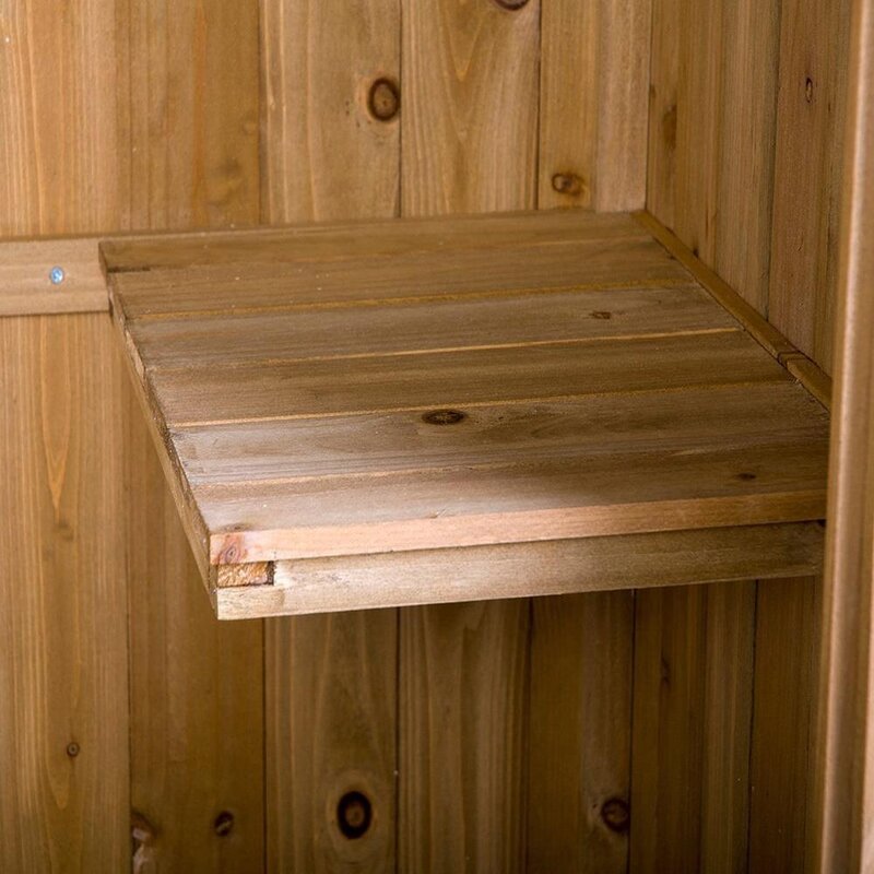 Solid Wood Storage Shed - 4 Seasons Home Gadgets
