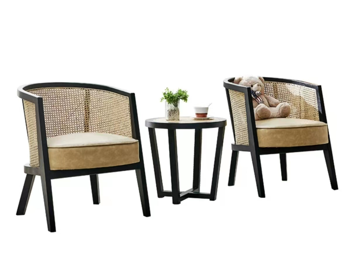 Sonnet Wide Armchair & Side Table Set - 4 Seasons Home Gadgets