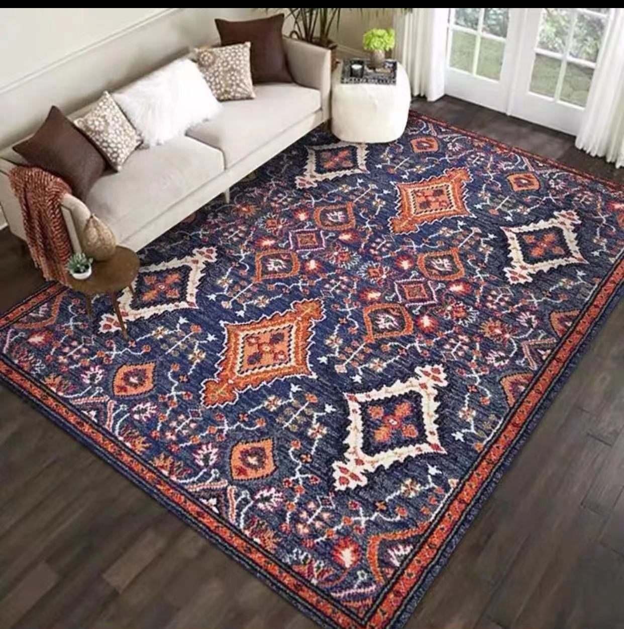 Southwestern Indigo Area Rug - 4 Seasons Home Gadgets