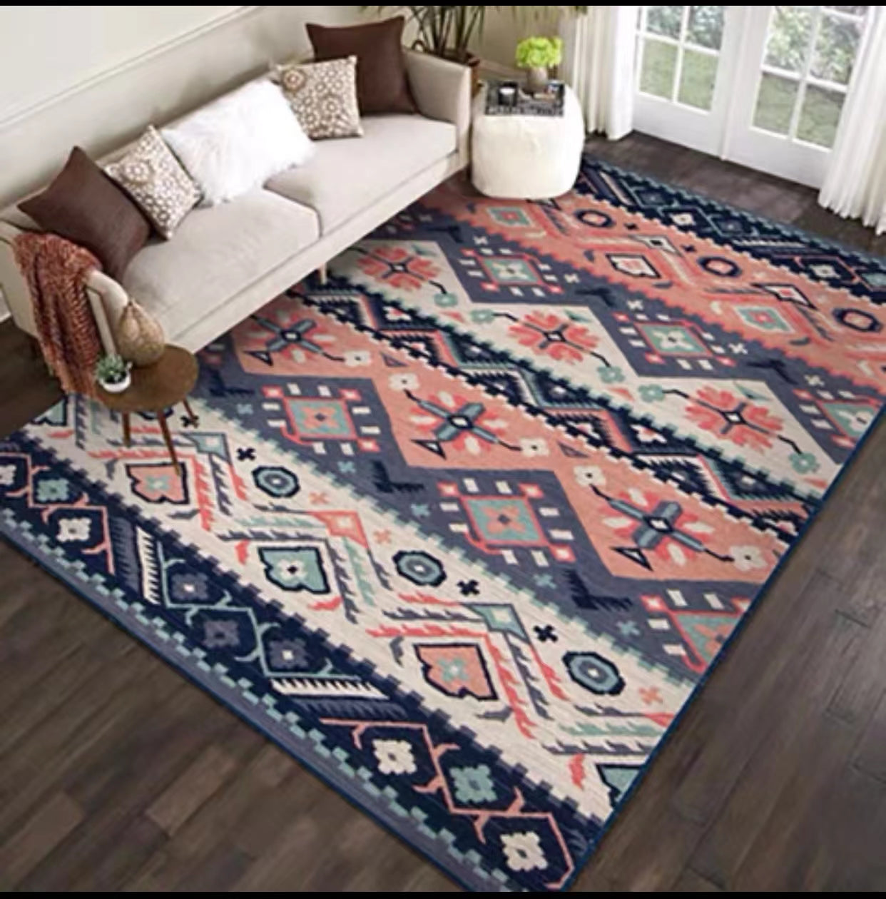 Southwestern Indigo Area Rug - 4 Seasons Home Gadgets