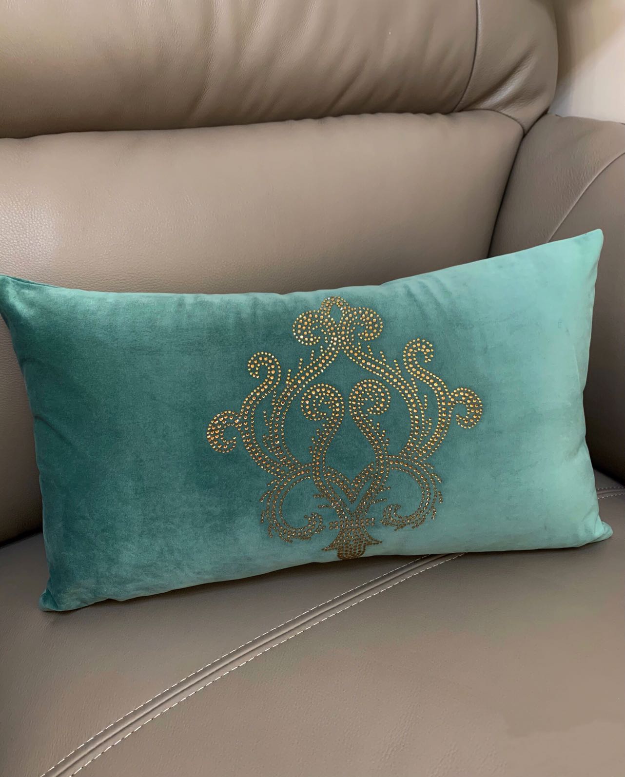 Sparkly Turquoise Pillow Cushion Set Of 2 - 4 Seasons Home Gadgets