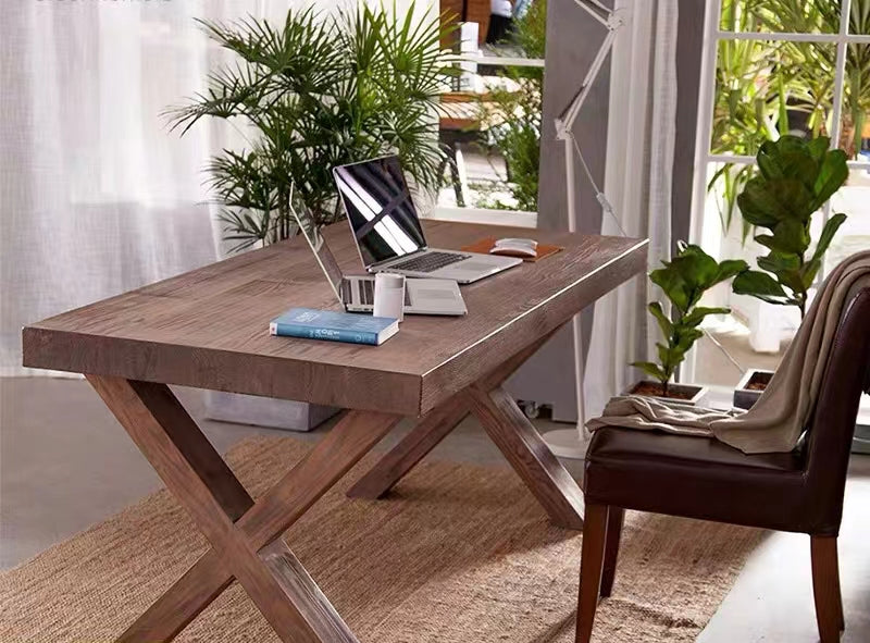 St. John Solid Wood Trestle Table - 4 Seasons Home Gadgets