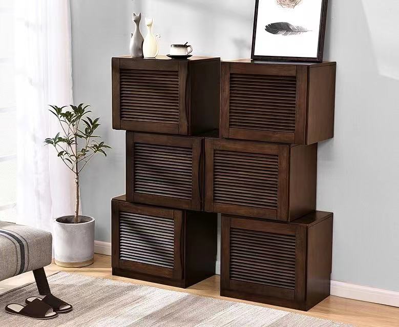 Stackable Wood Shoe Storage Box - 4 Seasons Home Gadgets