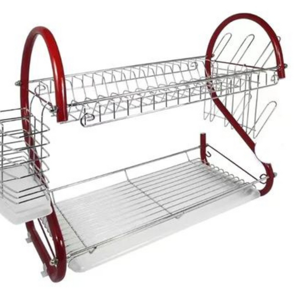 Stainless Steel 2 Tier Dish Rack - 4 Seasons Home Gadgets