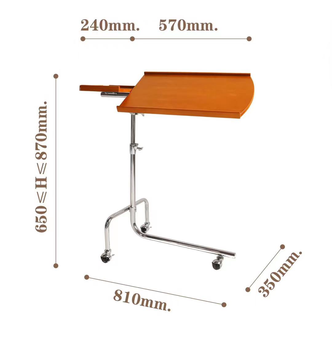 Stainless Steel Oak Adjustable Standing Desk - 4 Seasons Home Gadgets