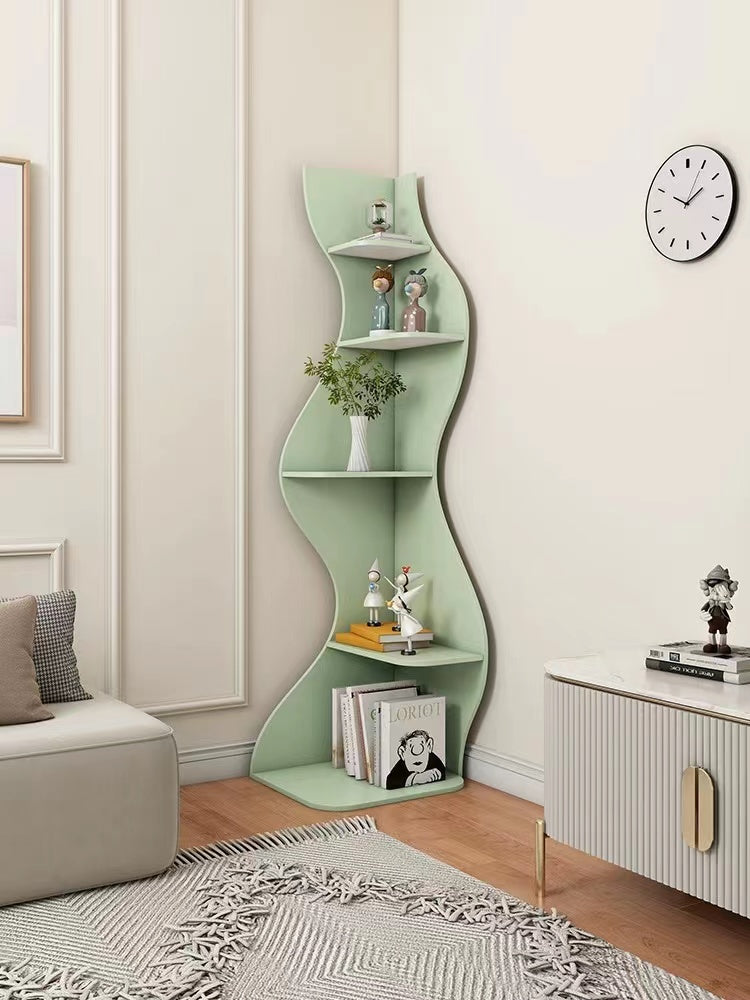 Standing Corner Bookcase - 4 Seasons Home Gadgets