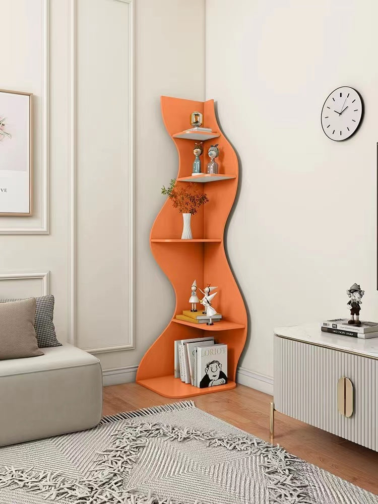 Standing Corner Bookcase - 4 Seasons Home Gadgets