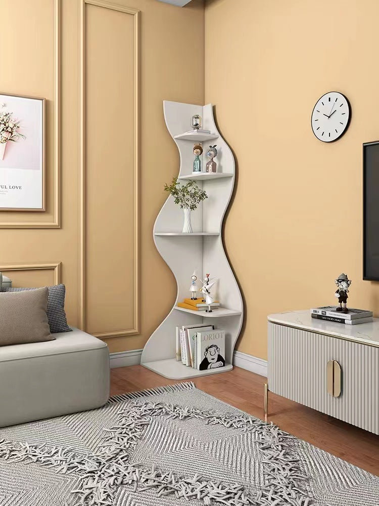 Standing Corner Bookcase - 4 Seasons Home Gadgets